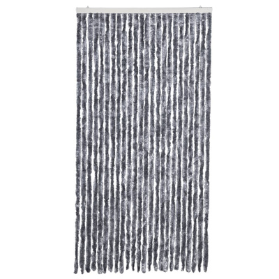 Zasłona przeciwko owadom, srebrna, 100x230 cm, szenil