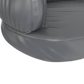 vidaXL Ergonomiczne legowisko dla psa, szare, 60x42 cm, sztuczna skóra