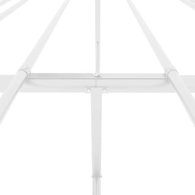 vidaXL Metalowa rama łóżka, biała, 160x200 cm
