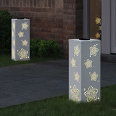 Słoneczna LED lampa na ścieżkę 2 pcs Biały