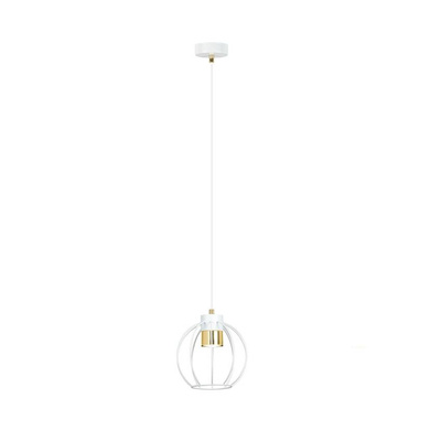 Lampa wisząca AJAX 1 WHITE/GOLD