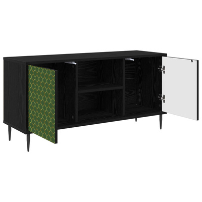 Szafka pod telewizor GELEEN 102 x 33 x 51 cm Czarny dąb