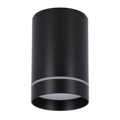 Lampa sufitowa tuba natynkowa czarna GU10 metalowa