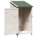 Shed ogrodowy Biały 59,5 x 56 x 113,5 cm Drewno Świerkowe