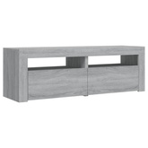 vidaXL Szafka pod TV z LED, szary dąb sonoma, 120x35x40 cm w kolorze cm