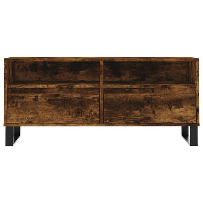 vidaXL Szafka pod TV, przydymiony dąb, 100x34,5x44,5 cm model standard