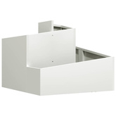 Doniczka ogrodowa Biały 60 x 60 x 50 cm Stal zimnogięta