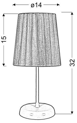 Lampka stołowa gabinetowa czarna Rifasa 41-40879