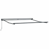 Rama markizy Z regulacją Antracyt 3,5 x 2,5 m Stal