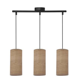 Lampa wisząca z abażurami Ballo czarna potrójna do jadalni