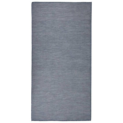 vidaXL Dywan zewnętrzny o płaskim splocie, 100x200 cm, niebieski