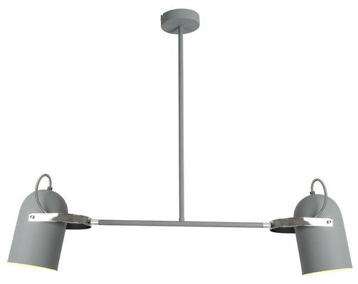 Lampa sufitowa wisząca szara 2X40W E27 GRAY 32-66510