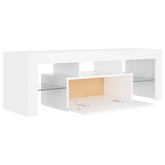 vidaXL Szafka pod TV z oświetleniem LED, biała, 120x35x40 cm