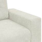 Sofa Fotel Kremowy 100x78x80 cm Aksamit