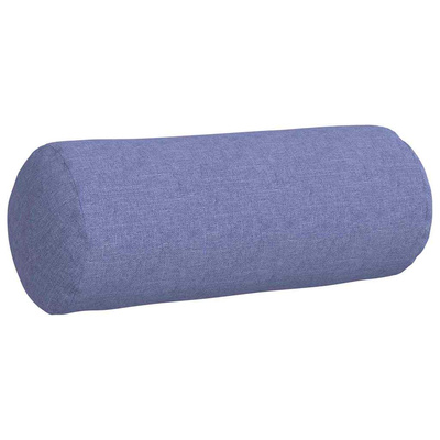 Poduszki Wałkowe 2 pcs Niebieski dżins ? 15 x 40 cm tkanina