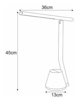 Lampka biurkowa K-BL1066 CZARNY z serii KIKI