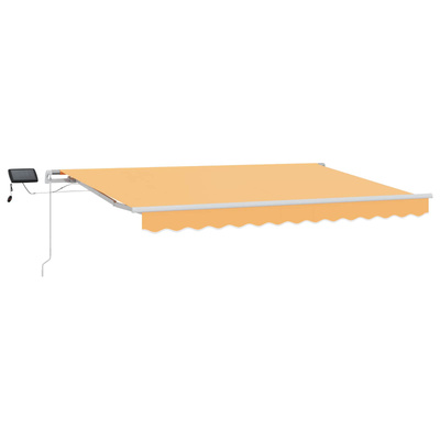 Markiza wysuwana piaskowy 600 × 300 cm Tkanina i aluminium