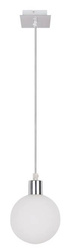 Lampa wisząca biały klosz kula 12cm Oden 31-03232
