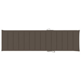 vidaXL Leżak z poduszką w kolorze taupe, lite drewno tekowe