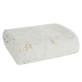 Koc Glamo biały 150x200