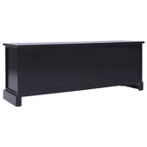 vidaXL Szafka pod TV, czarna, 108x30x40 cm, drewno paulownia
