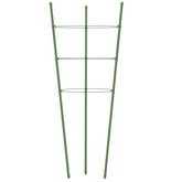 Podpórki dla roślin, z 3 obręczami, 5 szt, zielone, 45 cm, stal