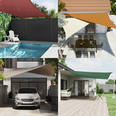 Żagiel przeciwsłoneczny Pomarańczowy i brązowy 4 x 2 m