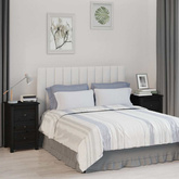 Szafki nocne, 2 szt., czarny, 40x35x61,5cm, lite drewno sosnowe
