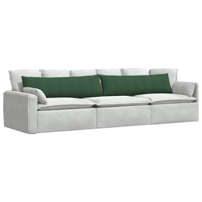Poduszki na sofę 2 pcs Ciemna zieleń 145 x 40 cm