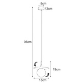 Lampa wisząca K-5370 z serii SANTE