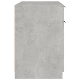 vidaXL Biurko, szarość betonu, 100x50x75 cm, materiał drewnopochodny
