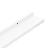 vidaXL Półki ścienne na zdjęcia, 2 szt., białe, 80x9x3 cm, MDF