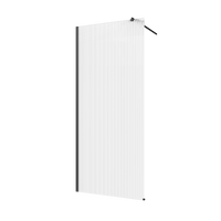 KABINA WALK-IN II INVENA TREND 80X200CM RYFLOWANA 8MM SHINY-GL. CZARNY