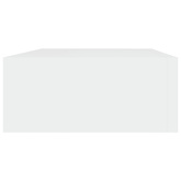 Półka ścienna z szufladą, biała, 40 x 23,5 x 10 cm, MDF