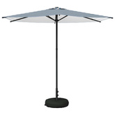 Parasol ogrodowy z podstawą 270 x 270 cm Poliester Prostokątny