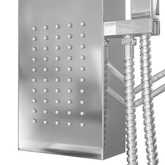 Panel prysznicowy ze stali nierdzewnej, kwadratowy vidaXL