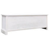 vidaXL Szafka pod TV, antyczna biel, 108x30x40 cm, drewno paulownia