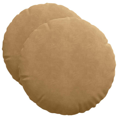 Poduszki na siedziska 2 pcs Brązowy ?50 x 19 cm Aksamit