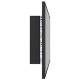 vidaXL Lustro łazienkowe z LED, szare, 80x8,5x37 cm, akryl