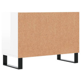 vidaXL Szafka pod TV, biała, wysoki połysk, 69,5x30x50 cm