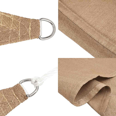 Żagiel przeciwsłoneczny, 160 g/m?, kolor taupe, 4x7 m, HDPE