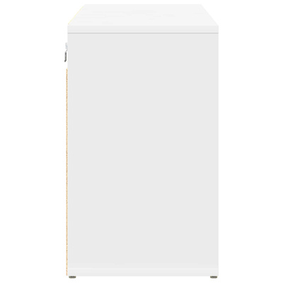 Szafka na buty Biały 103 x 30 x 51 cm Materiał drewnopochodny