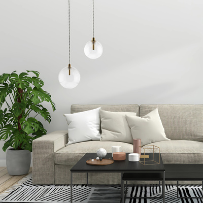 Lampa designerska Abigali GLOBO2 G4 ?100mm złota