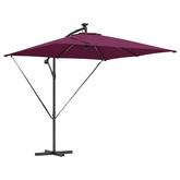 Parasol plażowy Bordeaux Czerwony 249 x 249 x 250 cm