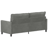 Sofa ciemnoszary 196 x 81 x 87,5 cm Welur