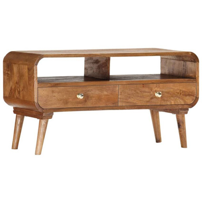 vidaXL Szafka pod TV, 90 x 35 x 47 cm, lite drewno mango