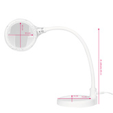 Lampa lupa Elegante 2014-2r 30 led smd 5d z podstawką i klipsem na biurko 127412