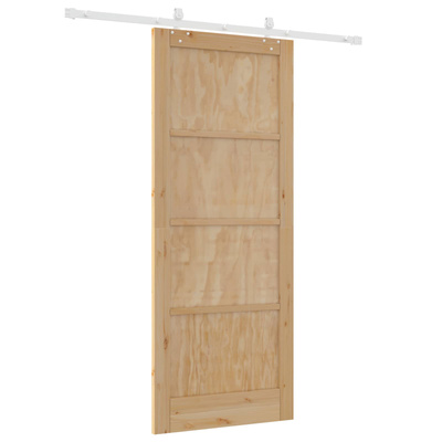 Drzwi przesuwne Naturalne i białe 86 x 211 cm