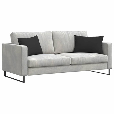 Poduszki na sofę 2 pcs Czarny 60 x 40 cm tkanina