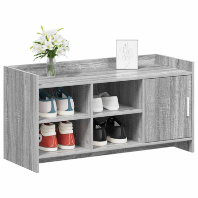 Szafka na buty z drzwiami Szary Sonoma 100 x 39,5 x 51 cm